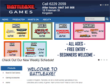 Tablet Screenshot of battleaxegames.com